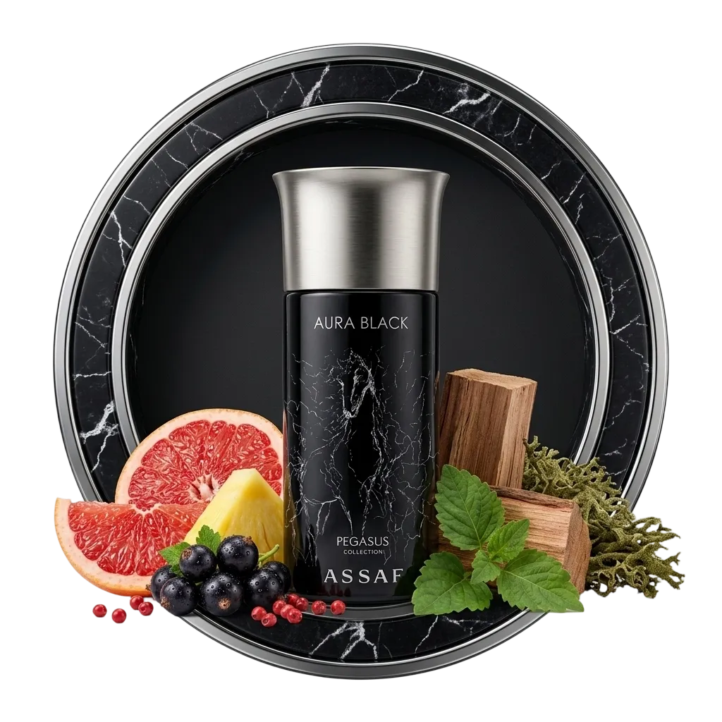 عطر أورا بلاك من عطور عساف